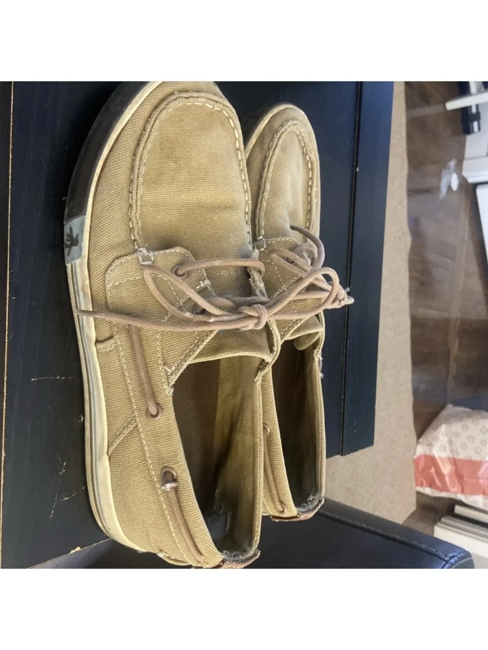 Penguin Casual Men’s Canvas Boat Shoes in Tan size 10 M